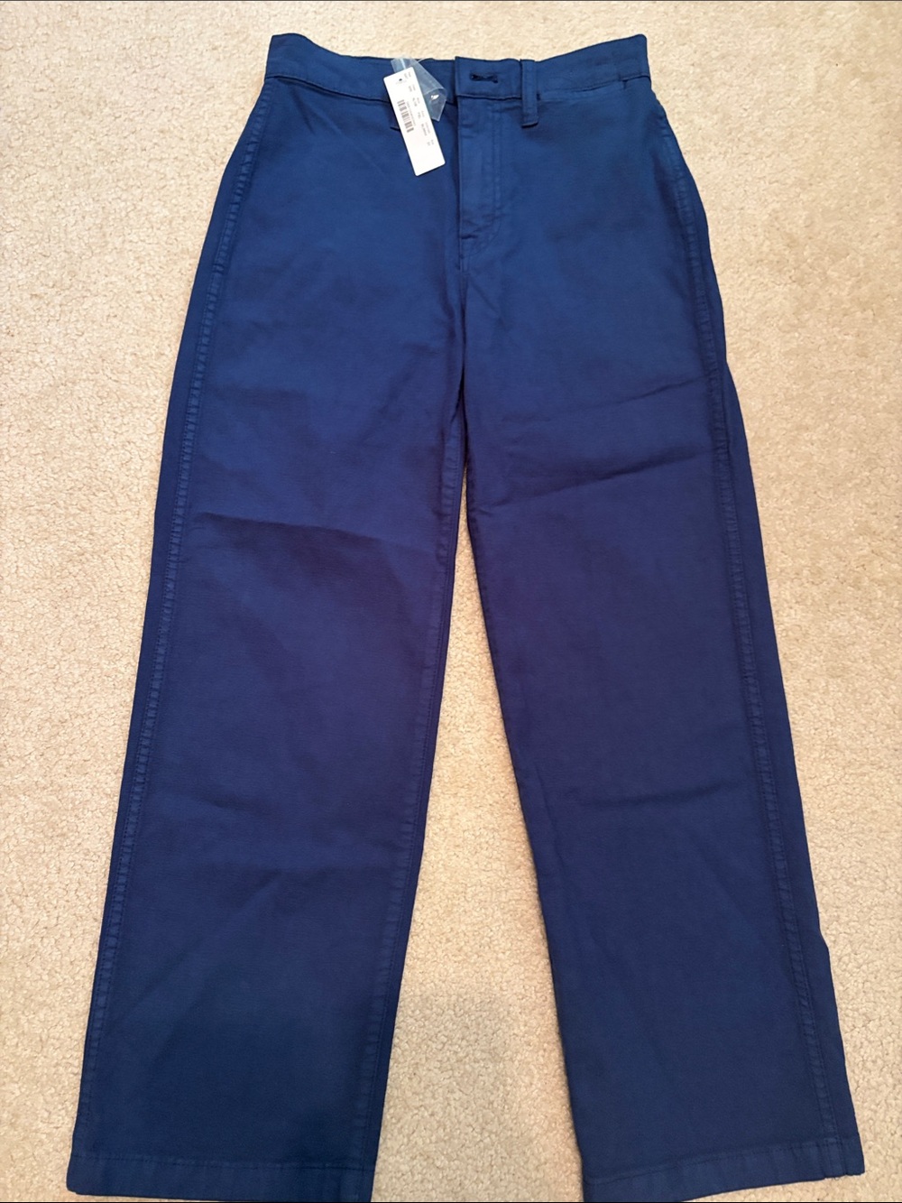 J. Crew Women's Navy Pants Slim Wide Leg size 24